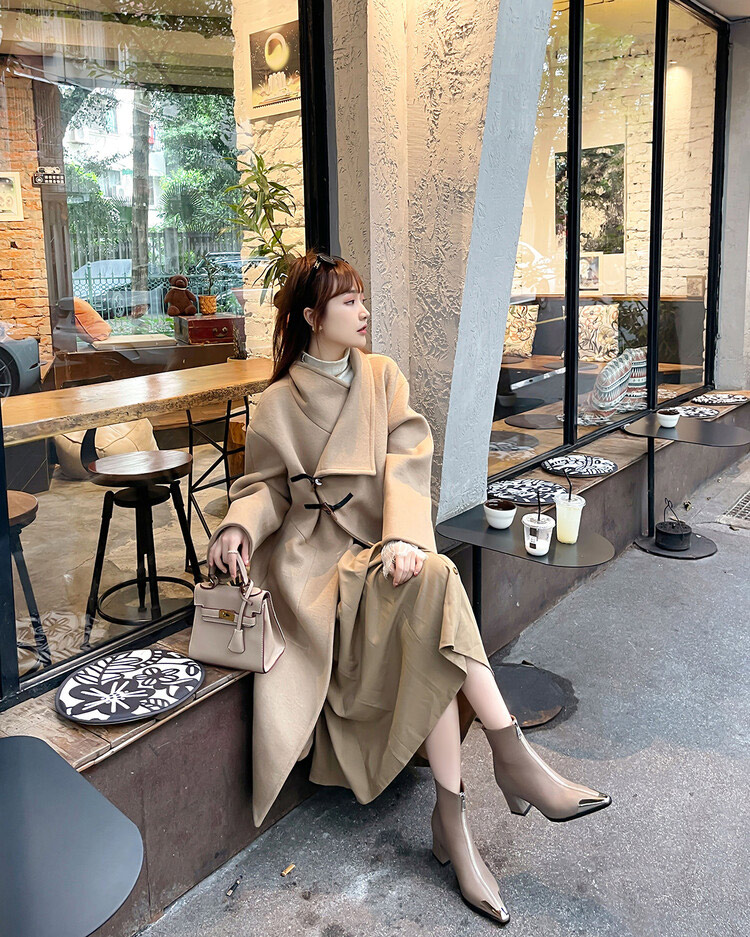 OEM Women's Pigskin Lining Ankle Boots with Chunky Heel 5045 (7)