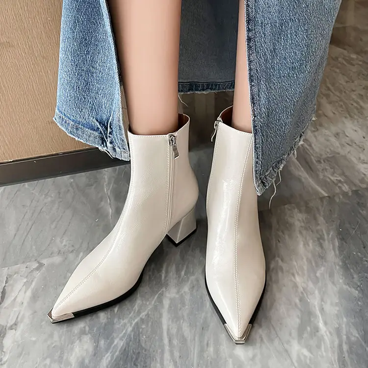 Women's Stiletto Ankle Boots - Pointed Toe, Stretch Velvet 5039 (6)