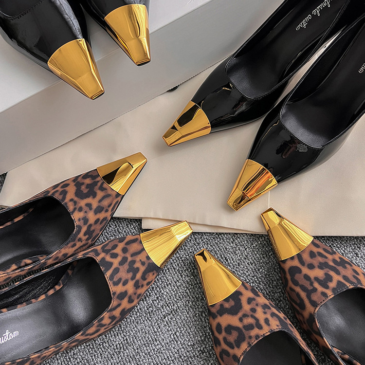 Luxury Handmade Black Court Shoes for Women 7cm Heels (10).jpg