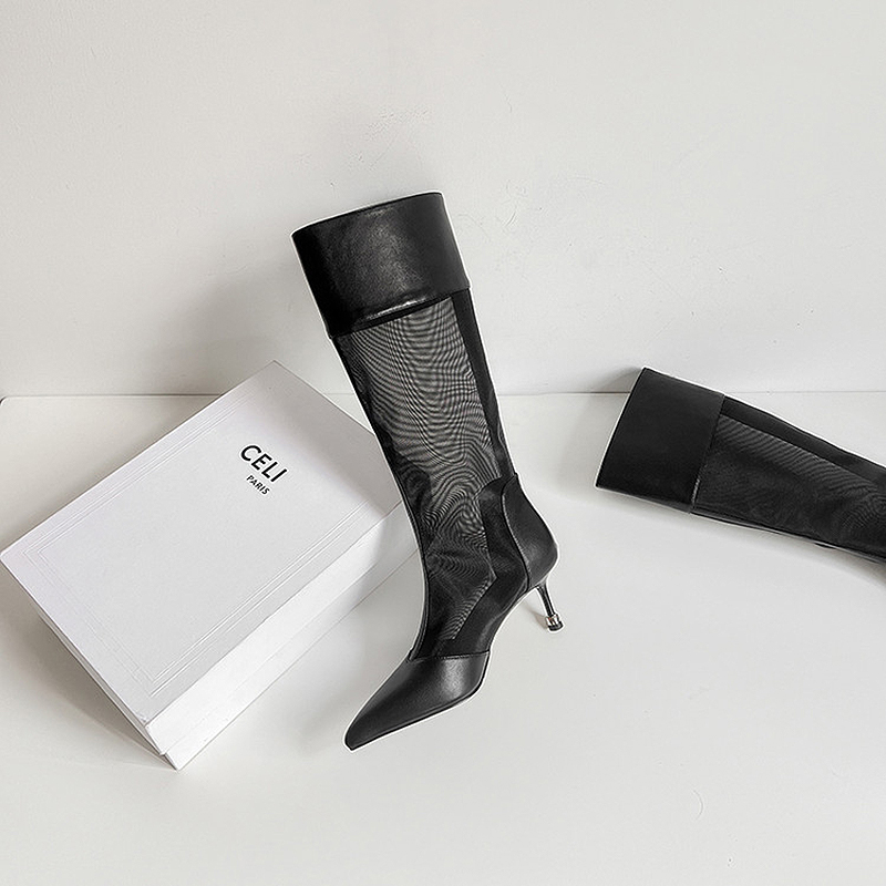 OEM Mesh Knee-High Summer Boots with 6.5cm Stiletto Heel (6).jpg