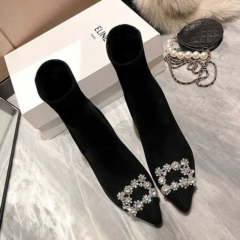 Women's Stiletto Ankle Boots - Pointed Toe, Stretch Velvet (4).jpg