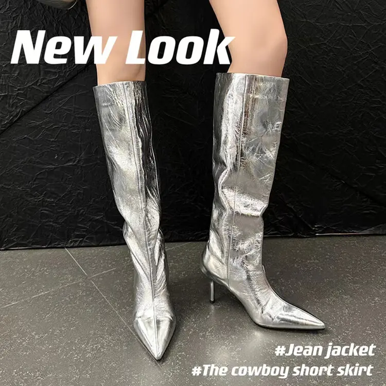 Genuine Leather Western Women’s High Heel Boots  f1824 (6)