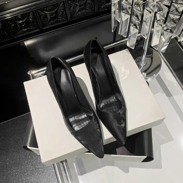 Apricot Korea Style Women's Pumps Genuine Leather Slip-Ons (13).jpg