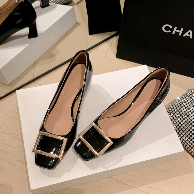 RV-style Artisan Crafted Square Buckle Ballet Pumps Block Heel (10).jpg