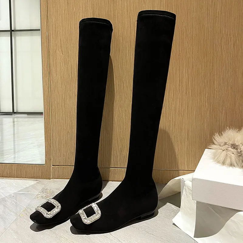 Black Velvet Rhinestone Over-the-Knee Stiletto Boots (9).jpg