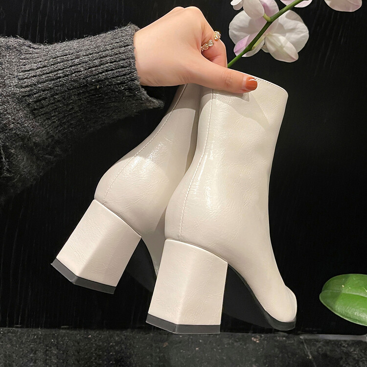 Women's Stiletto Ankle Boots - Pointed Toe, Stretch Velvet 5039 (19)