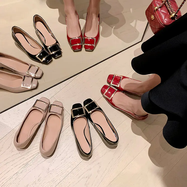 RV-style Artisan Crafted Square Buckle Ballet Pumps Block Heel (4).jpg