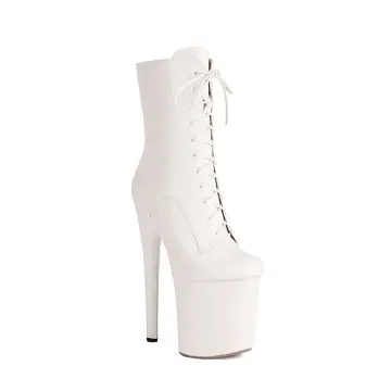 Hot Sale Gold Plus Size 20CM Platform Stiletto Nightclub Boots.