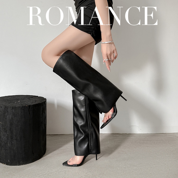 9cm Chunky Heel Knee-High Boots  (8)