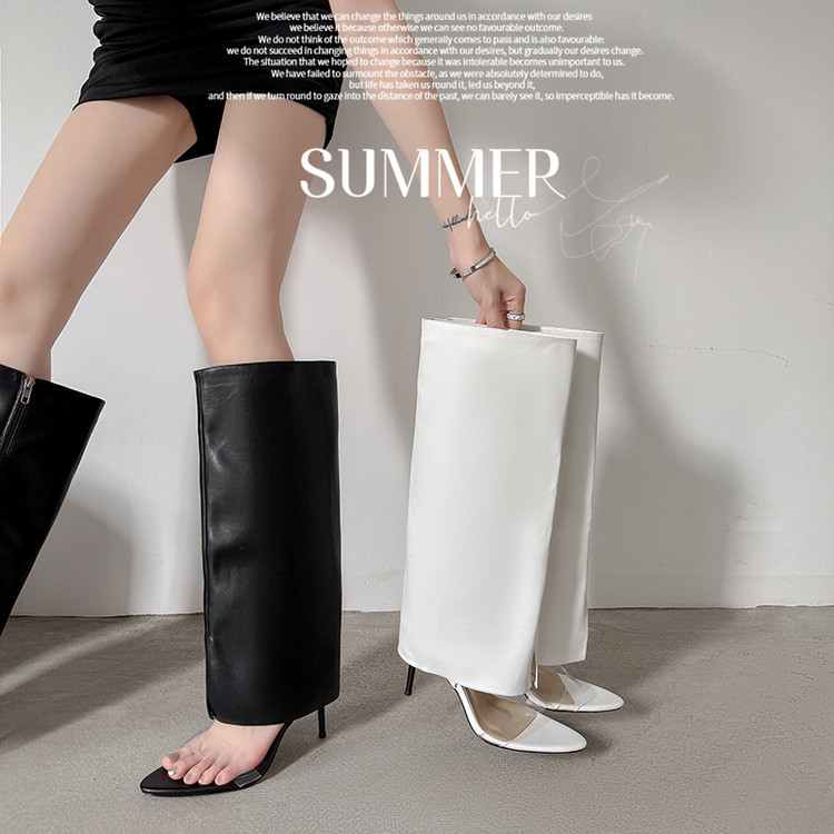 9cm Chunky Heel Knee-High Boots  (7)