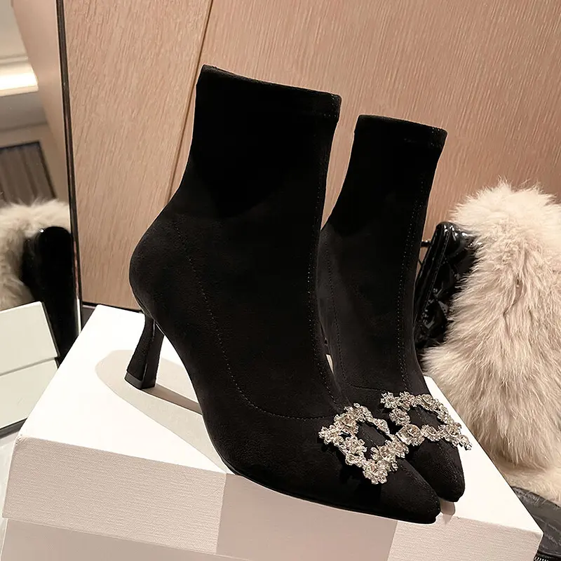 Women's Stiletto Ankle Boots - Pointed Toe, Stretch Velvet (11).jpg