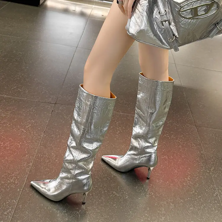 Genuine Leather Western Women’s High Heel Boots  f1824 (10)