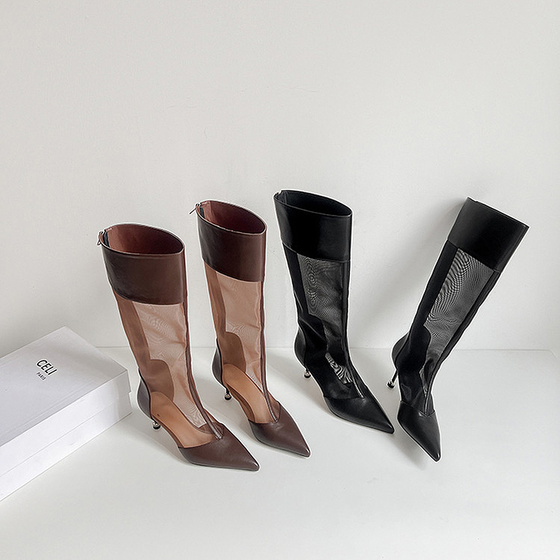 OEM Mesh Knee-High Summer Boots with 6.5cm Stiletto Heel (7).jpg