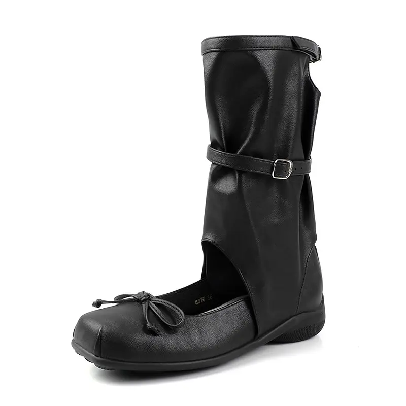 2025 Custom Ballet Wedge Heel Mid-Calf Buckle Boots (17).jpg