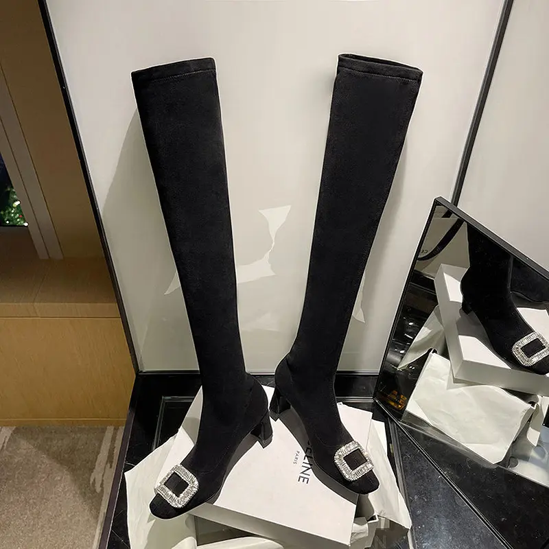 Black Velvet Rhinestone Over-the-Knee Stiletto Boots (7).jpg